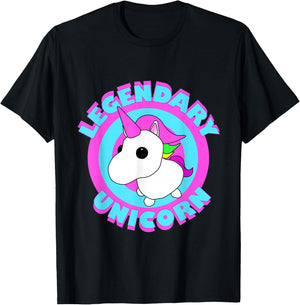 Adopt the Legendary Unicorn Gaming Team Fan Art T-Shirt - T-Shirt | Black