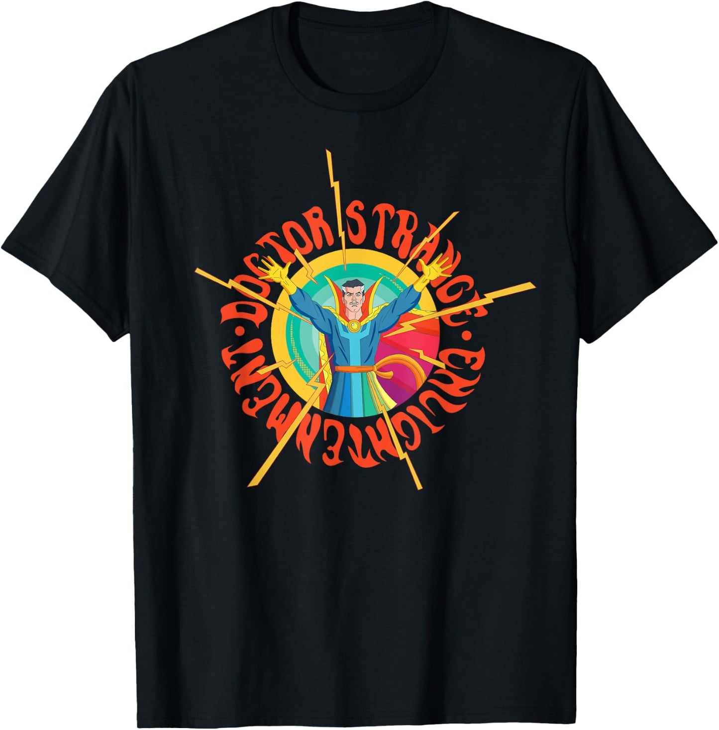 Marvel Doctor Strange Enlightenment Magic Circle Comic T-Shirt - T-Shirt | Black