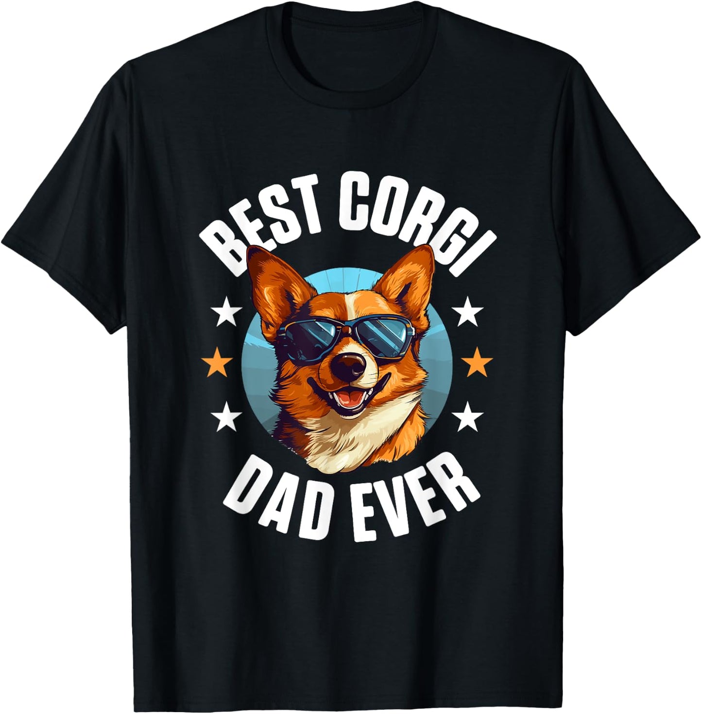 Pembroke Welsh Corgi - Best Corgi Dad Ever T-Shirt - T-Shirt | Black