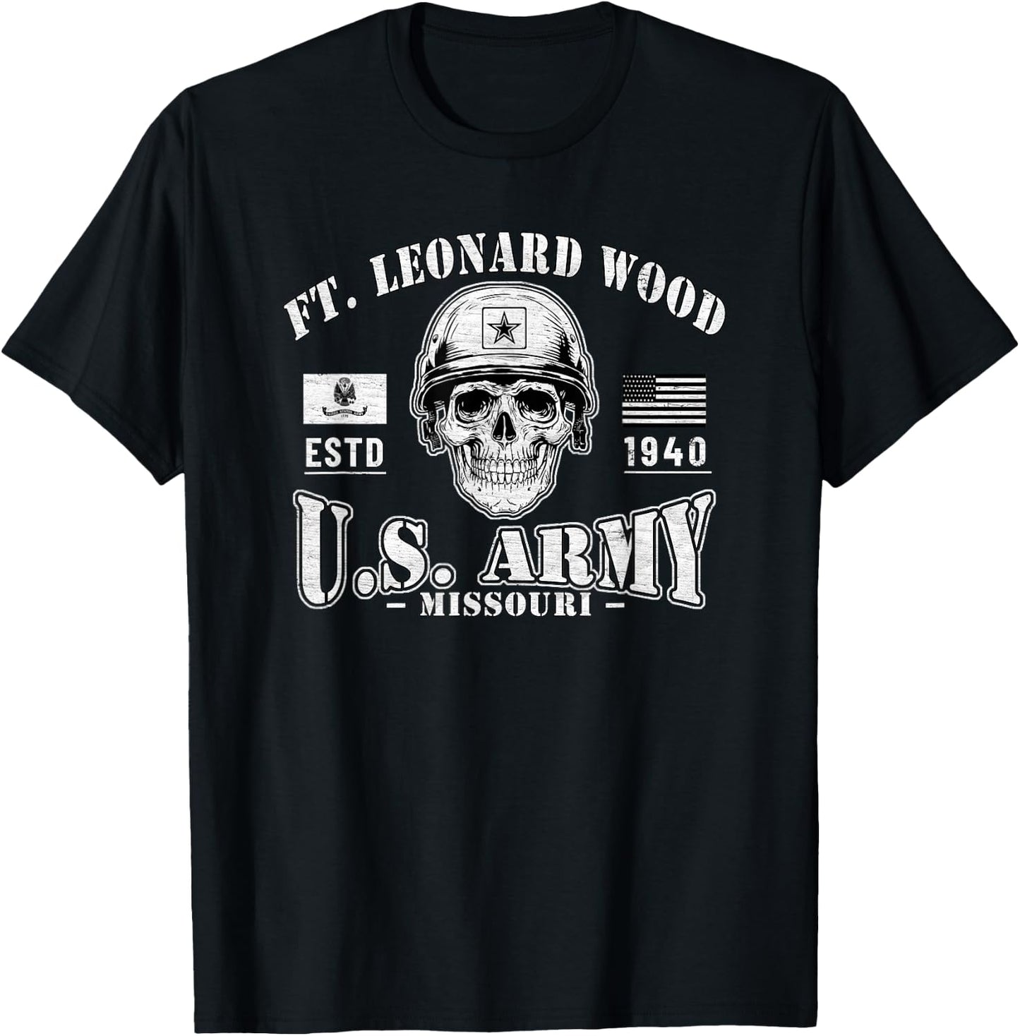 Fort Leonard Wood Missouri Basic Combat Training Gifts T-Shirt - T-Shirt | Black