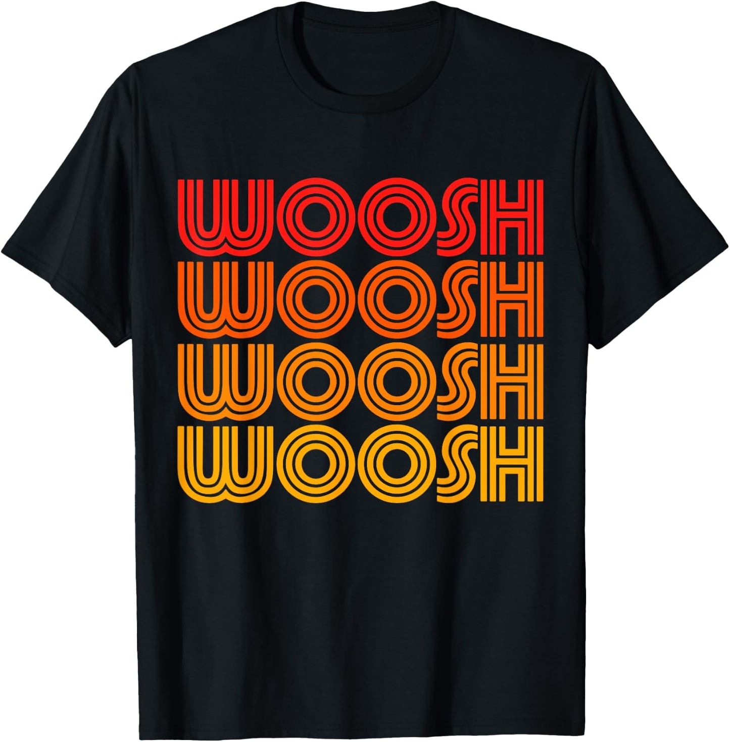 Woosh Funny Word Joke Went Over My Head Fast Sports Race Fan T-Shirt - T-Shirt | Black