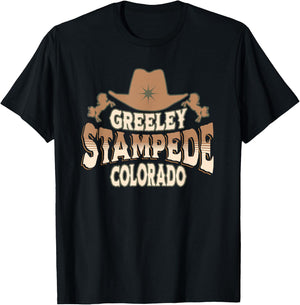 Greeley Stampede Colorado Rodeo T-Shirt - T-Shirt | Black