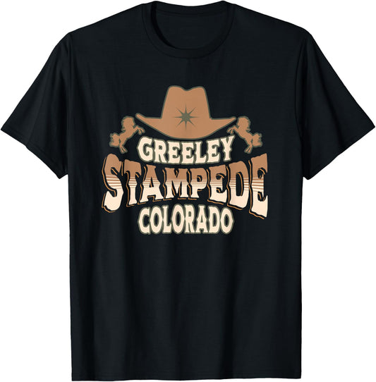 Greeley Stampede Colorado Rodeo T-Shirt - T-Shirt | Black