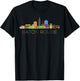 Baton Rouge Skyline Louisiana State New Orleans Mardi Gras T-Shirt - T-Shirt | Black
