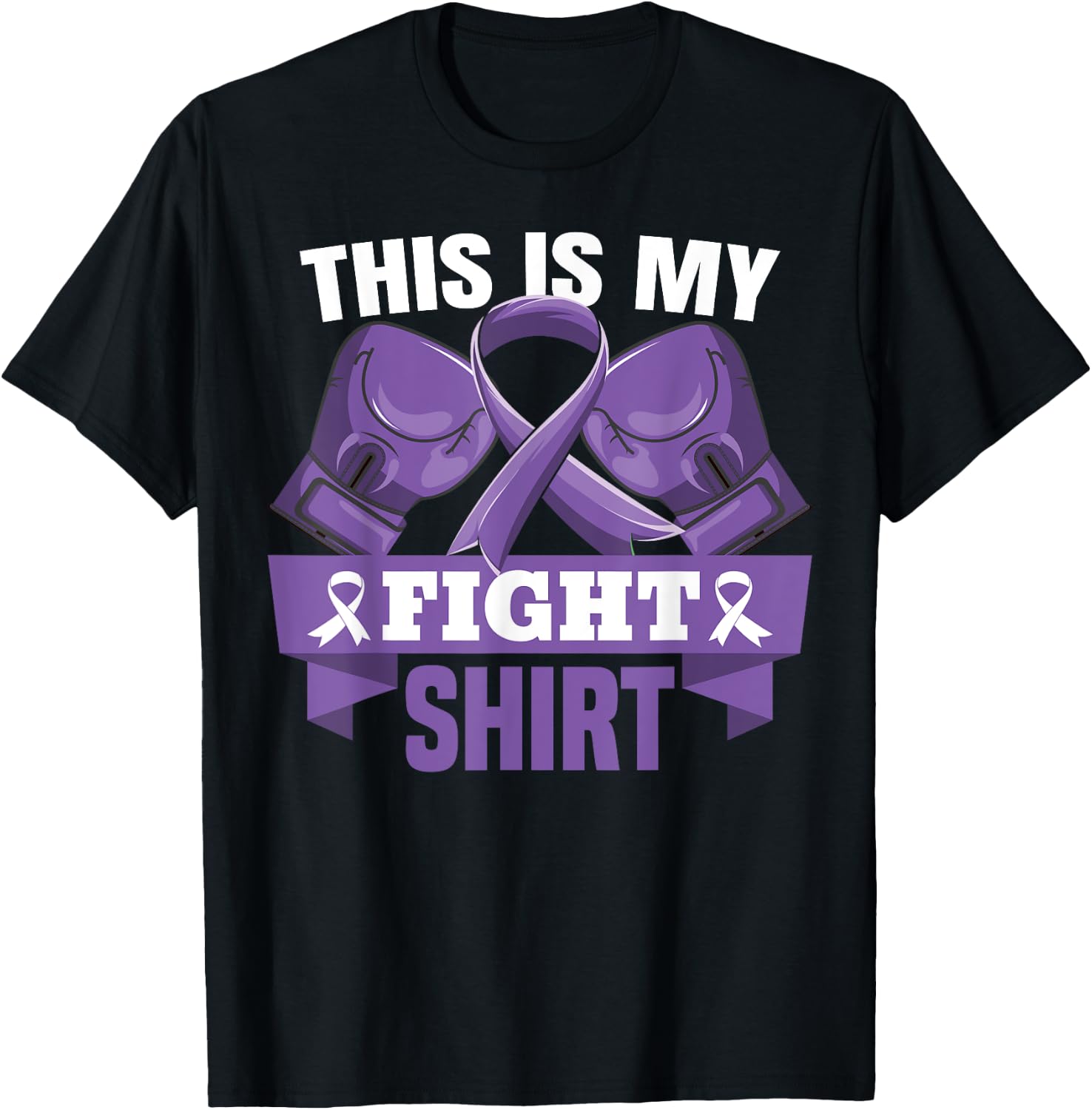 This Is My Fight Shirt Hodgkin lymphoma Fighter Strong T-Shirt - T-Shirt | Black