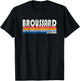 Retro Vintage 70s 80s Style Broussard, Louisiana T-Shirt - T-Shirt | Black