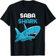 Saba Shark Funny Family T-Shirt - T-Shirt | Black