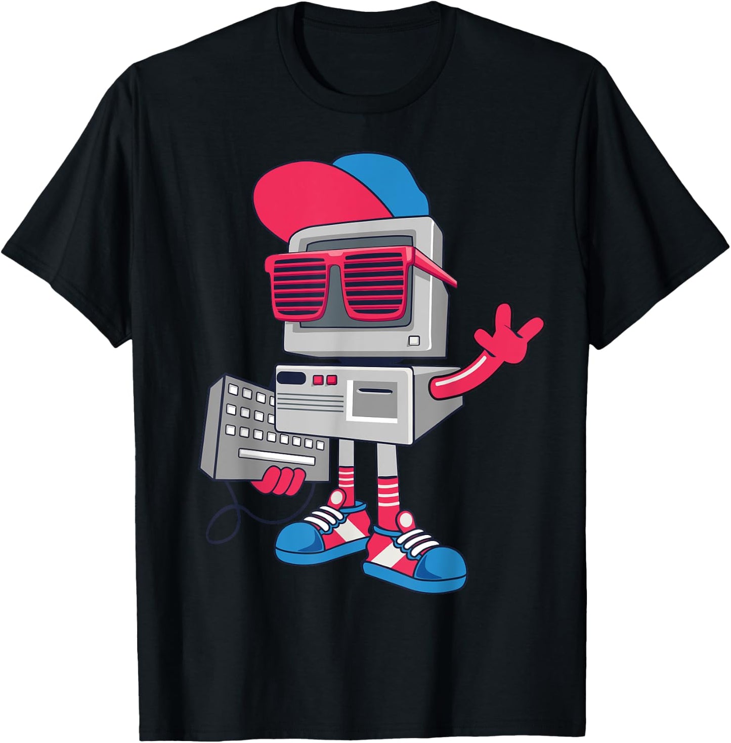 Cool Robot Design Funny Kids Boys Girls Robotics Bot Lovers T-Shirt - T-Shirt | Black
