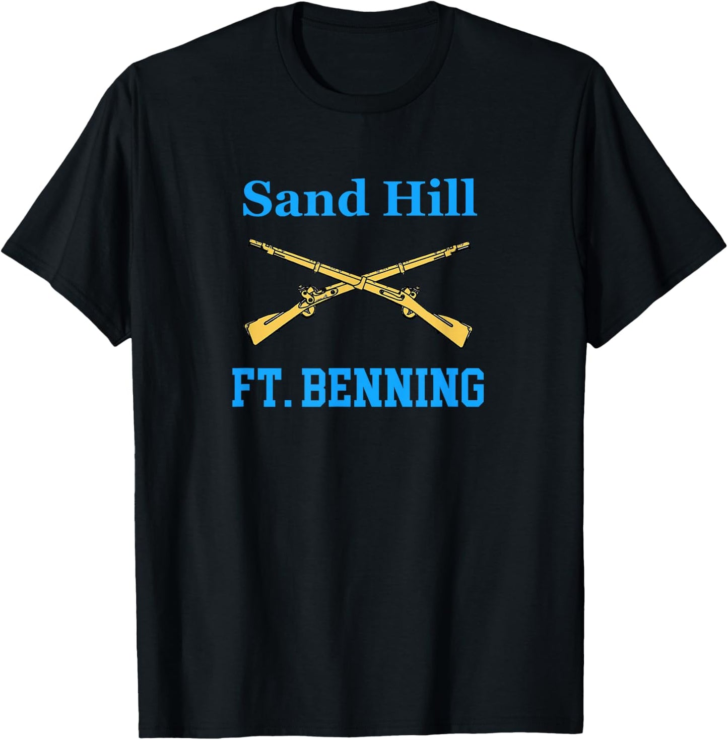 Sand Hill Fort Benning U.S. Army Infantry Grunt T-Shirt - T-Shirt | Black