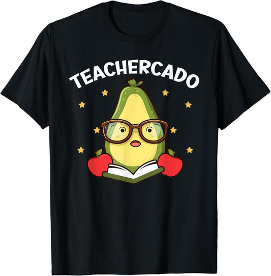 Avocado Teacher Fruit Guac Teaching Guacamole Lover T-Shirt - T-Shirt | Black