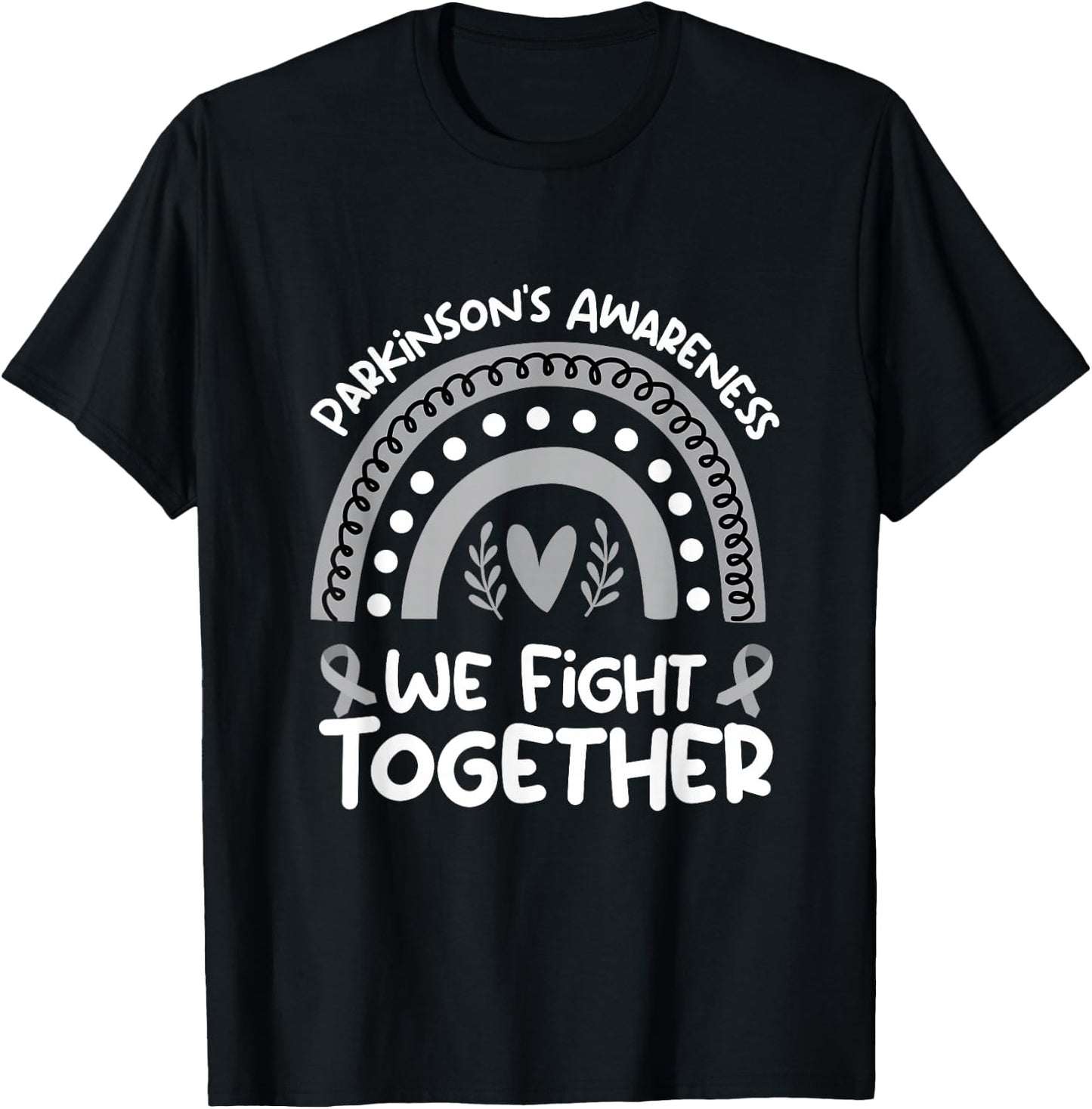 Together we fight awareness of Parkinsons Disease T-Shirt - T-Shirt | Black