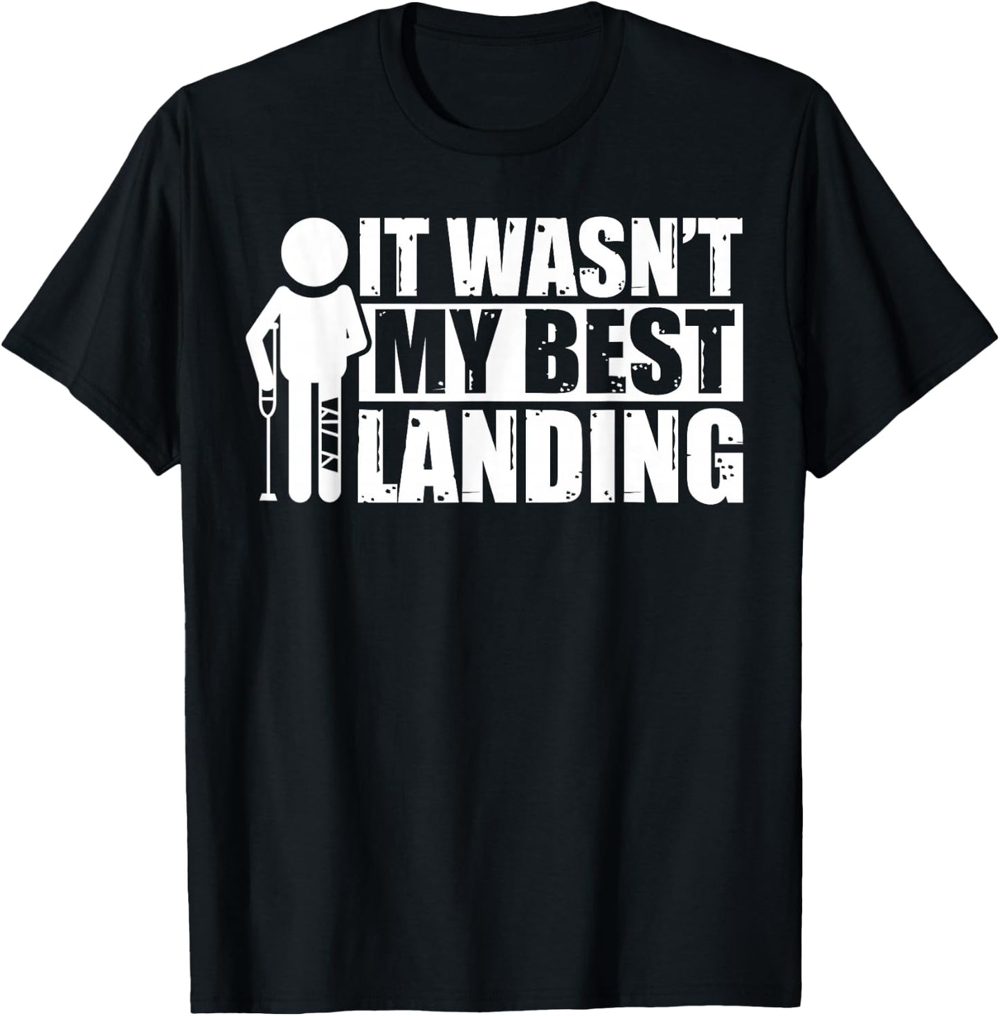 Get Well Soon Broken Knee ACL Recovery Surgery Recovery T-Shirt - T-Shirt | Black