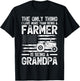 The Only Thing I Love More Than Being A Farmer Grandpa T-Shirt - T-Shirt | Black