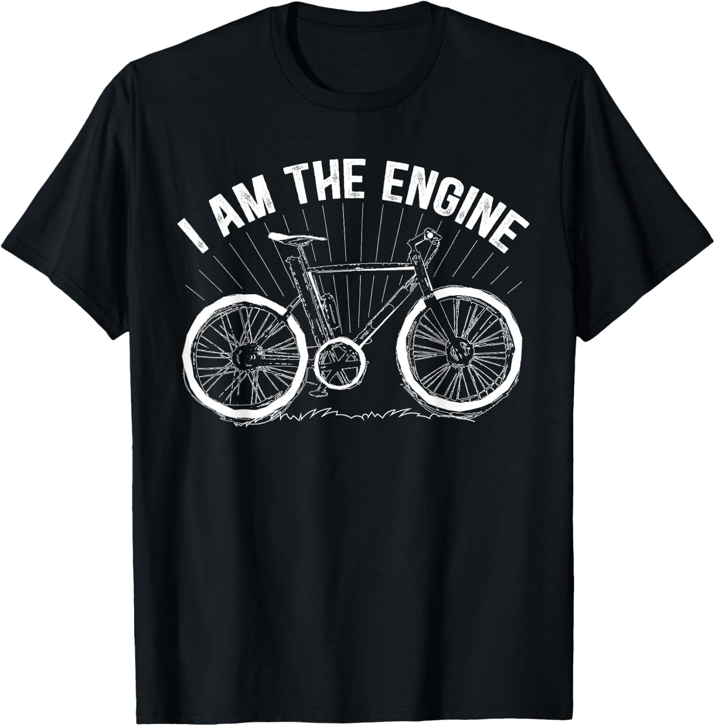 I Am The Engine Bike Rider Cyclist Bicycle Lover Biker T-Shirt - T-Shirt | Black