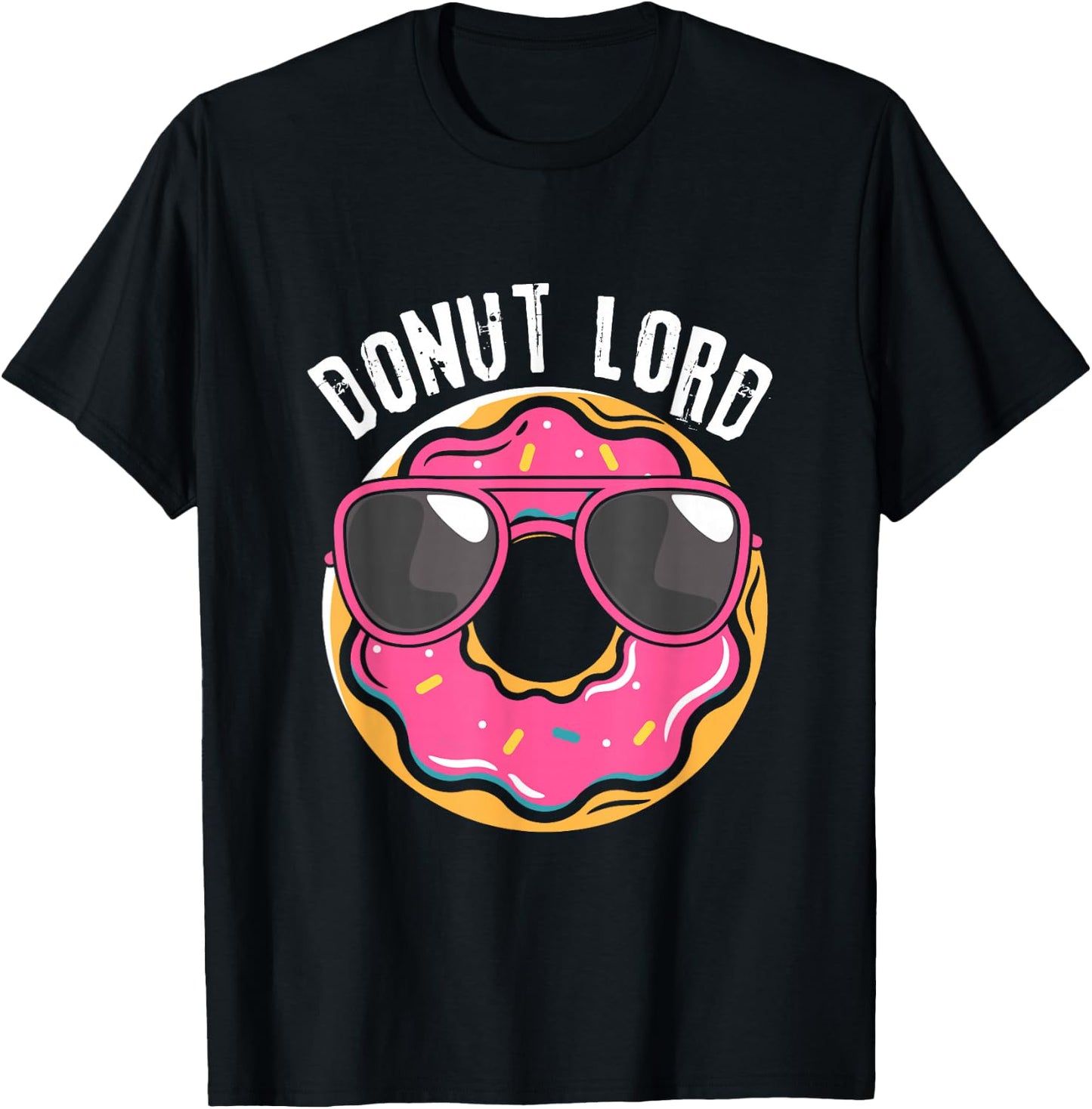 Donut Lord Funny Doughnut Lover T-Shirt - T-Shirt | Black