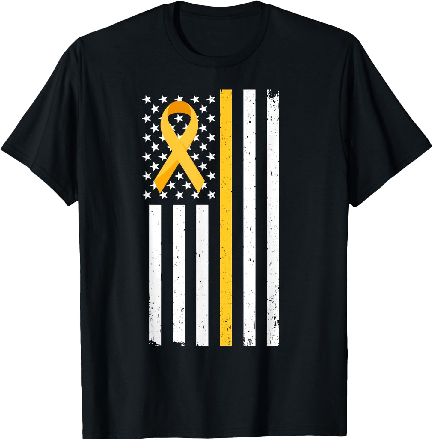 Childhood Cancer Awareness Month | In September We Wear Gold T-Shirt - T-Shirt | Black