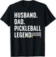 Cool Pickleball Design For Husband Dad Men Pickleball Player T-Shirt - T-Shirt | Black