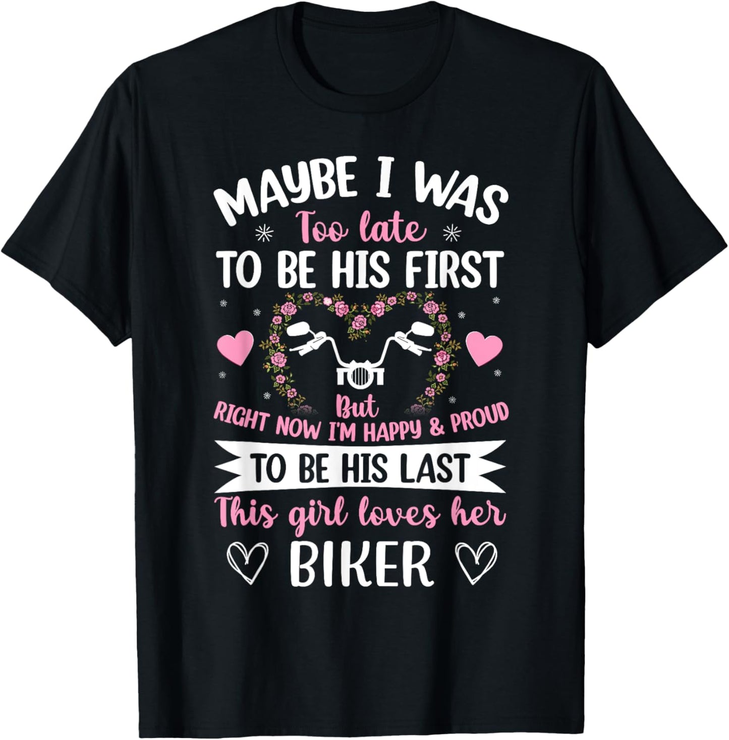 Biker wife this girl loves her biker husband anniversary T-Shirt - T-Shirt | Black