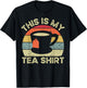 This Is My Tea Shirt Funny Tea Drinker Retro Vintage T-Shirt - T-Shirt | Black