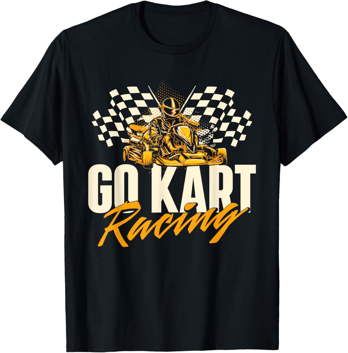 Go Karting Shirts Go Kart Racing - Go Karting Enthusiast Racetrack Racecourse T-Shirt - T-Shirt | Black