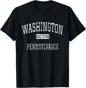 Washington Pennsylvania PA Vintage T-Shirt - T-Shirt | Black