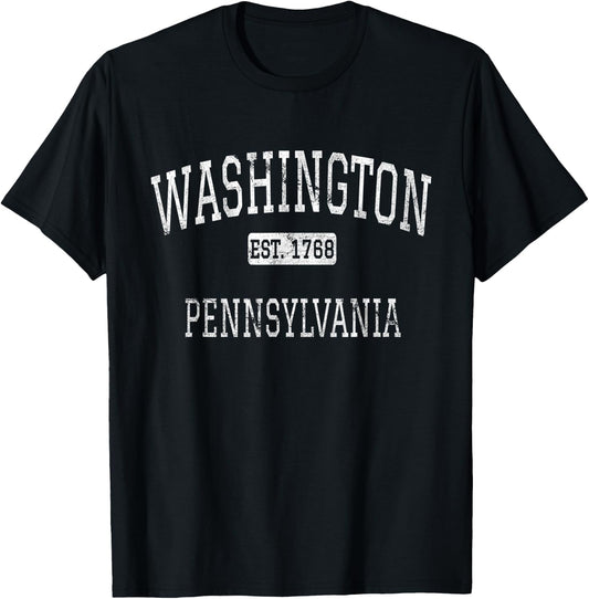 Washington Pennsylvania PA Vintage T-Shirt - T-Shirt | Black