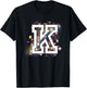 Kids Letter K Clothing For a Girl Who's Name Starts With K T-Shirt - T-Shirt | Black