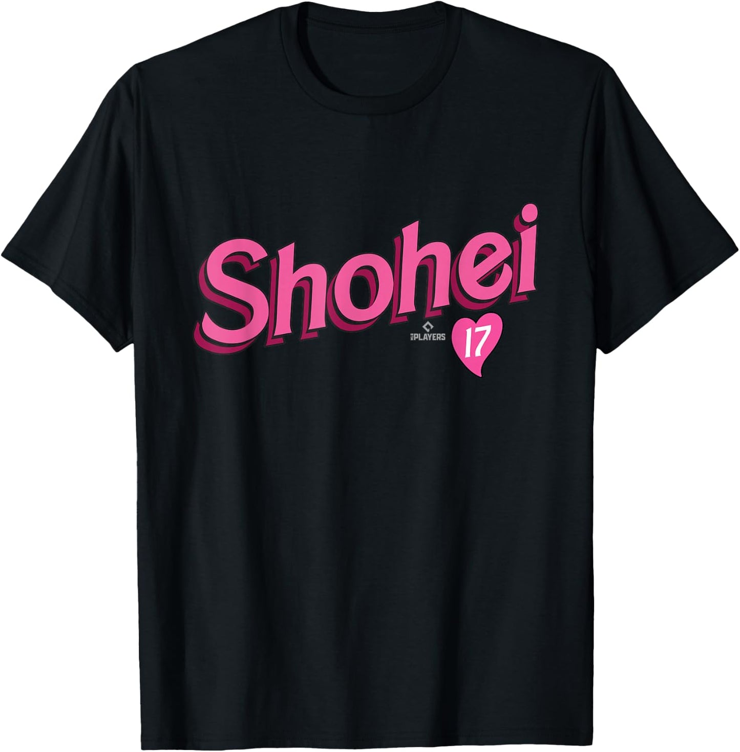 Shohei Ohtani Los Angeles Baseball Valentine MLBPA T-Shirt - T-Shirt | Black