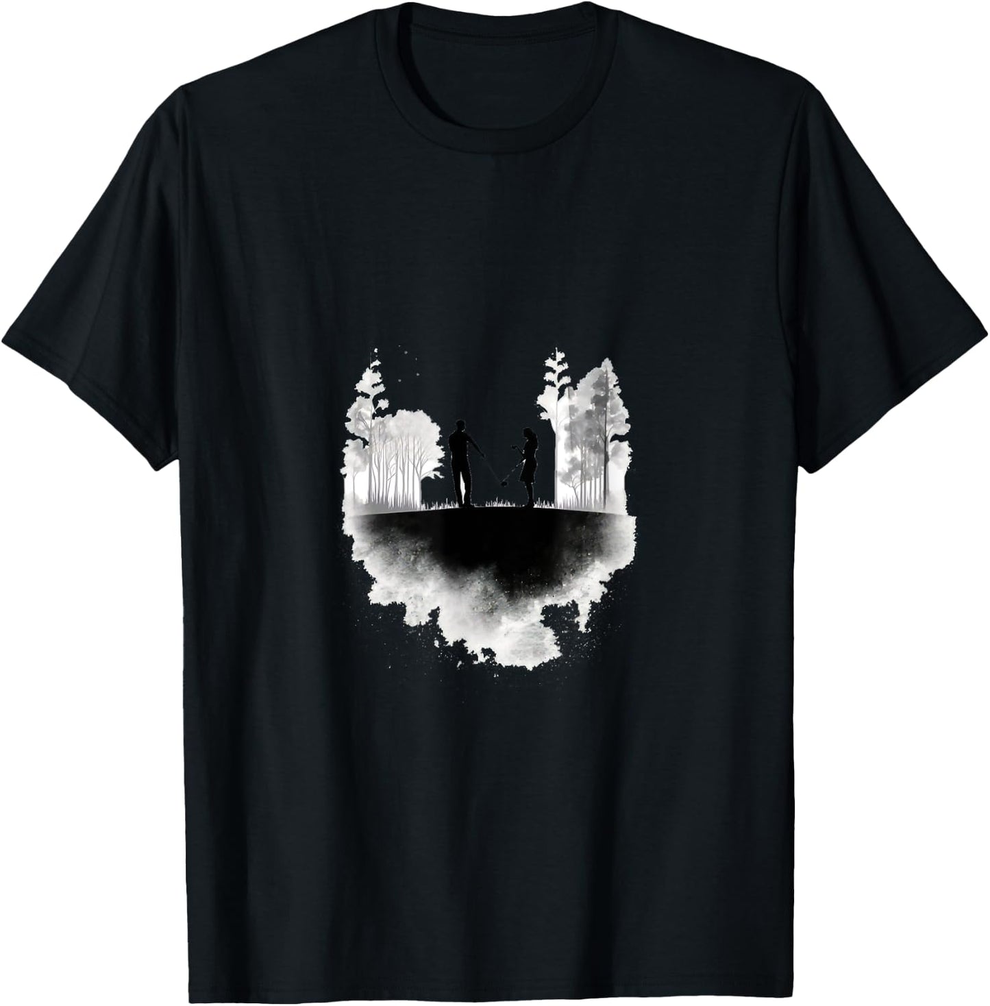 Golfer Couple Golf Player Golfing Couples Matching T-Shirt - T-Shirt | Black