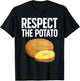 Cool Potato Design Women Kids Vegetable Potato Lover T-Shirt - T-Shirt | Black