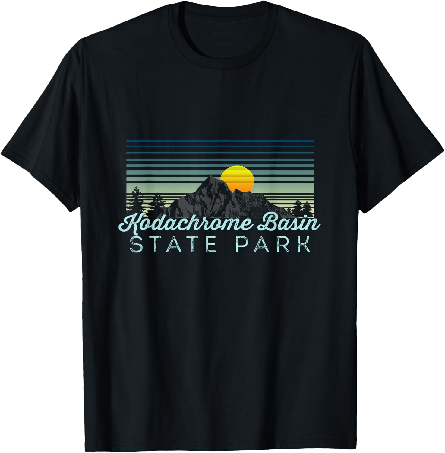 Kodachrome Basin State Park Retro Clothes & Gear - Souvenir T-Shirt - T-Shirt | Black