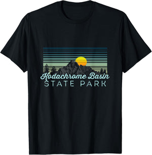 Kodachrome Basin State Park Retro Clothes & Gear - Souvenir T-Shirt - T-Shirt | Black