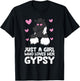 Gypsy Vanner Horse Girl Just A Girl Who Loves Her Gypsy T-Shirt - T-Shirt | Black