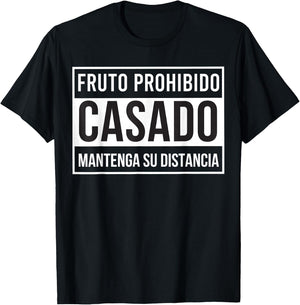 MexiColor Fruto prohibido casado mantenga su distancia T-Shirt - T-Shirt | Black