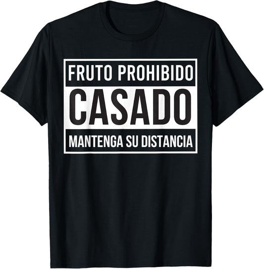 MexiColor Fruto prohibido casado mantenga su distancia T-Shirt - T-Shirt | Black