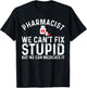 Funny Pharmacy Art Women Pharmacy Tech Pharmacist T-Shirt - T-Shirt | Black