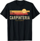 Vintage Carpinteria Beach California CA Retro Surfer Men Women T-Shirt - T-Shirt | Black