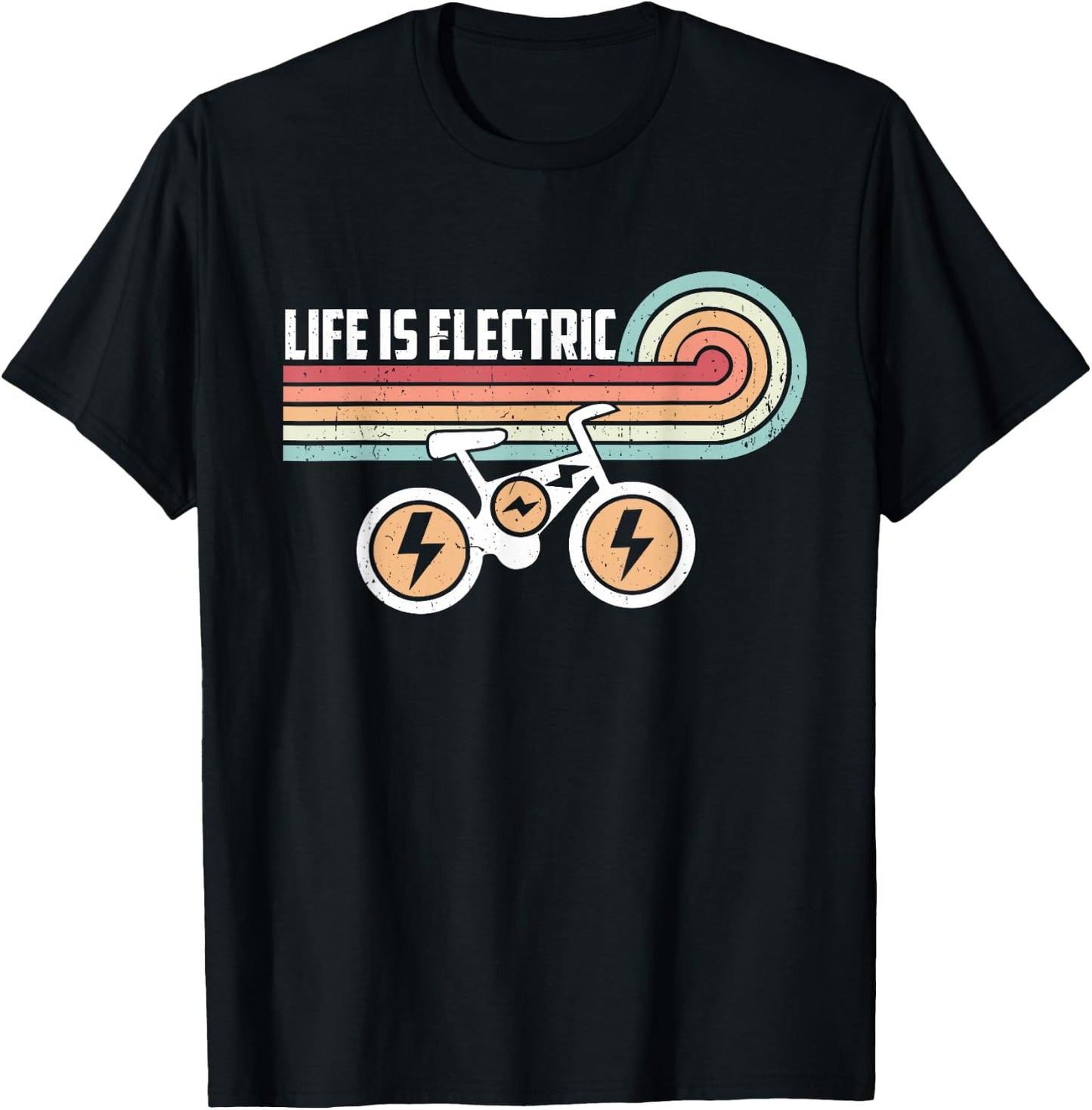 Life is Electric E-Bike T-Shirt - T-Shirt | Black