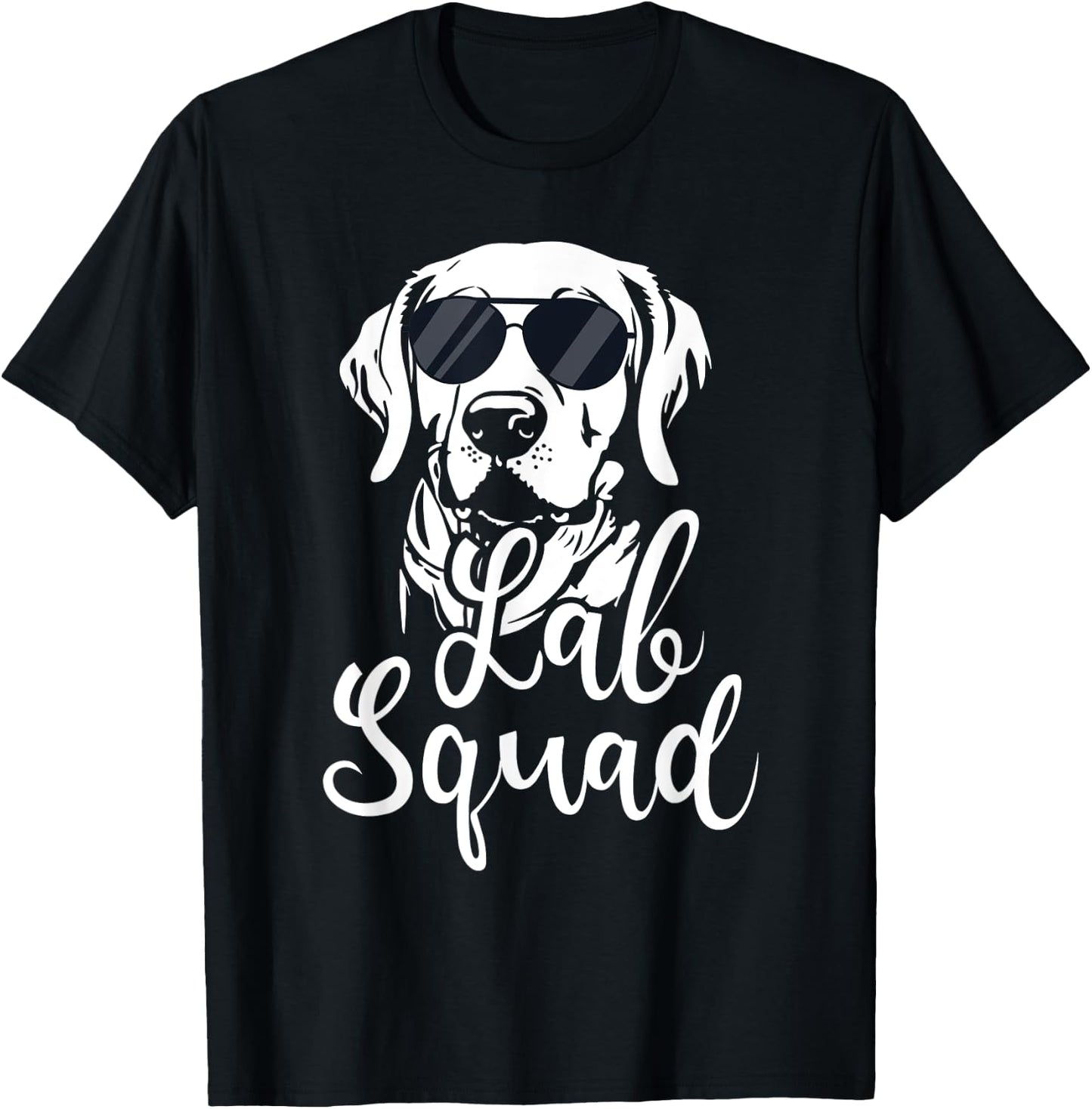 Lab Squad - Labrador Retriever Dog Owner Pet Pup Lover Men Women Girls Kids T-Shirt - T-Shirt | Black