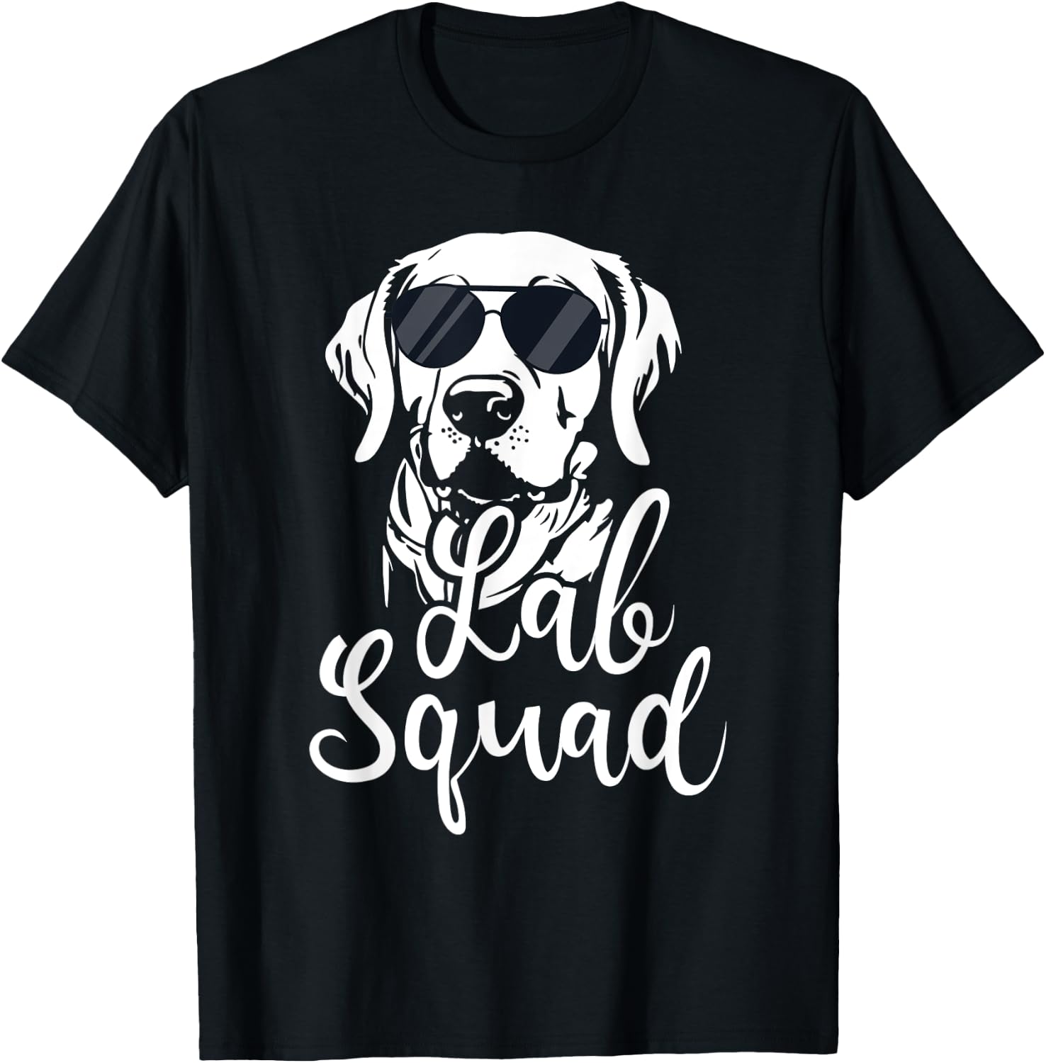 Lab Squad - Labrador Retriever Dog Owner Pet Pup Lover Men Women Girls Kids T-Shirt - T-Shirt | Black