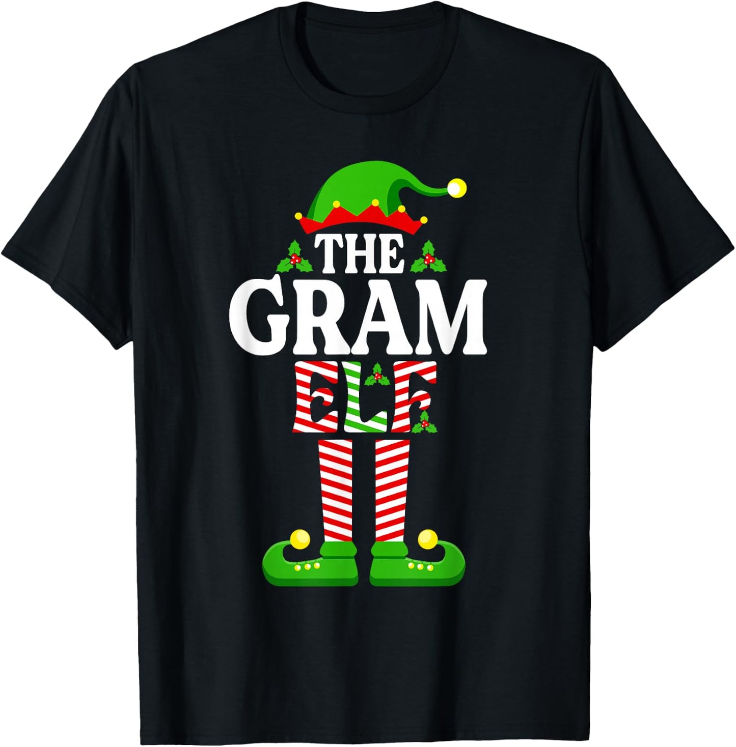 I'm The Gram Elf Funny Christmas Family Matching T-Shirt - T-Shirt | Black