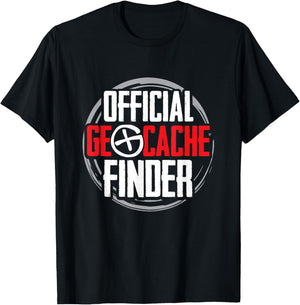 Official Geocache Finder Geocacher Hunting Geocaching T-Shirt - T-Shirt | Black