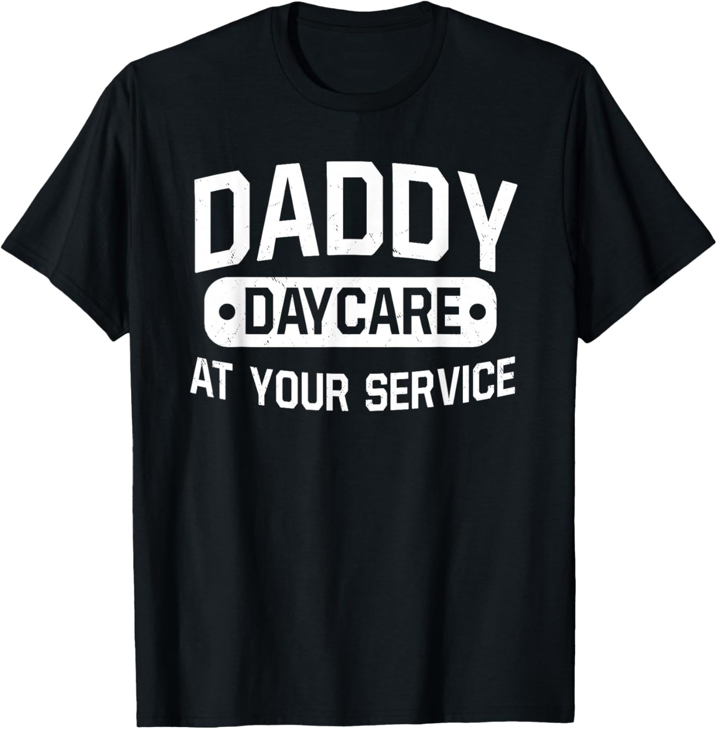 Stay At Home Dad Funny Daddy Daycare WFH T-Shirt - T-Shirt | Black