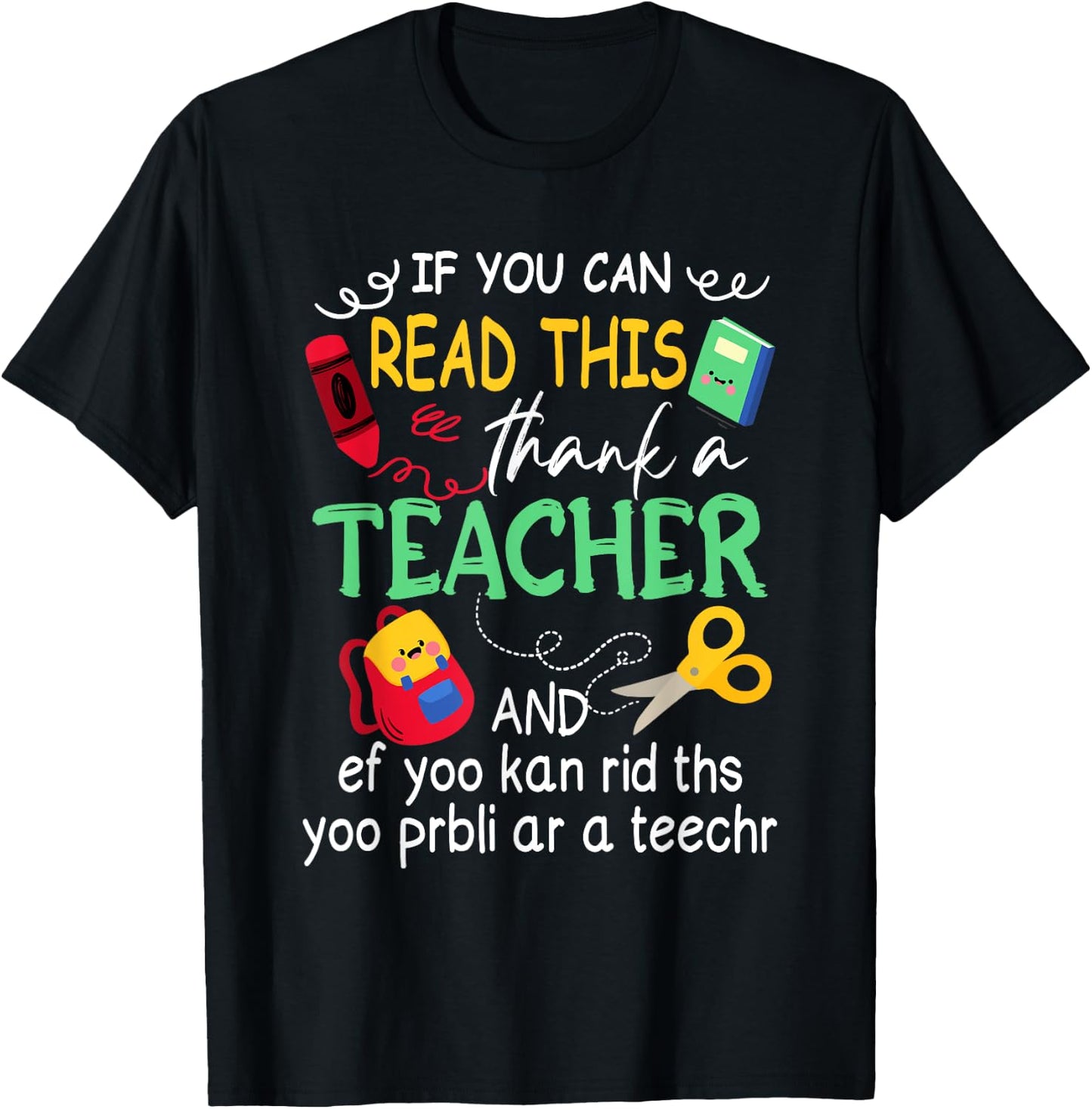 If You Can Read This Thank A Teacher And Ef Youu Kan Rid Women T-Shirt - T-Shirt | Black