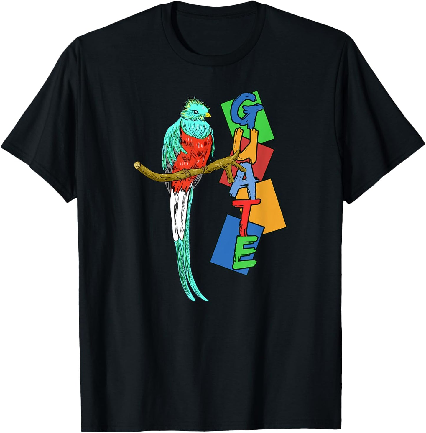 Guatemala Guate Quetzal National Bird Guatemalan T-Shirt - T-Shirt | Black