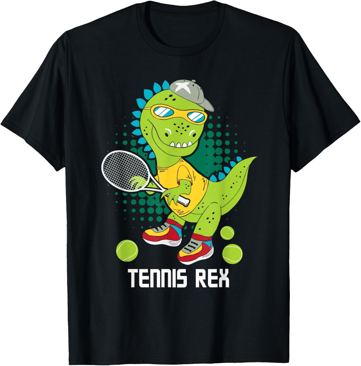 Tennis Rex - Sports Lover Tournament Player T-Shirt - T-Shirt | Black