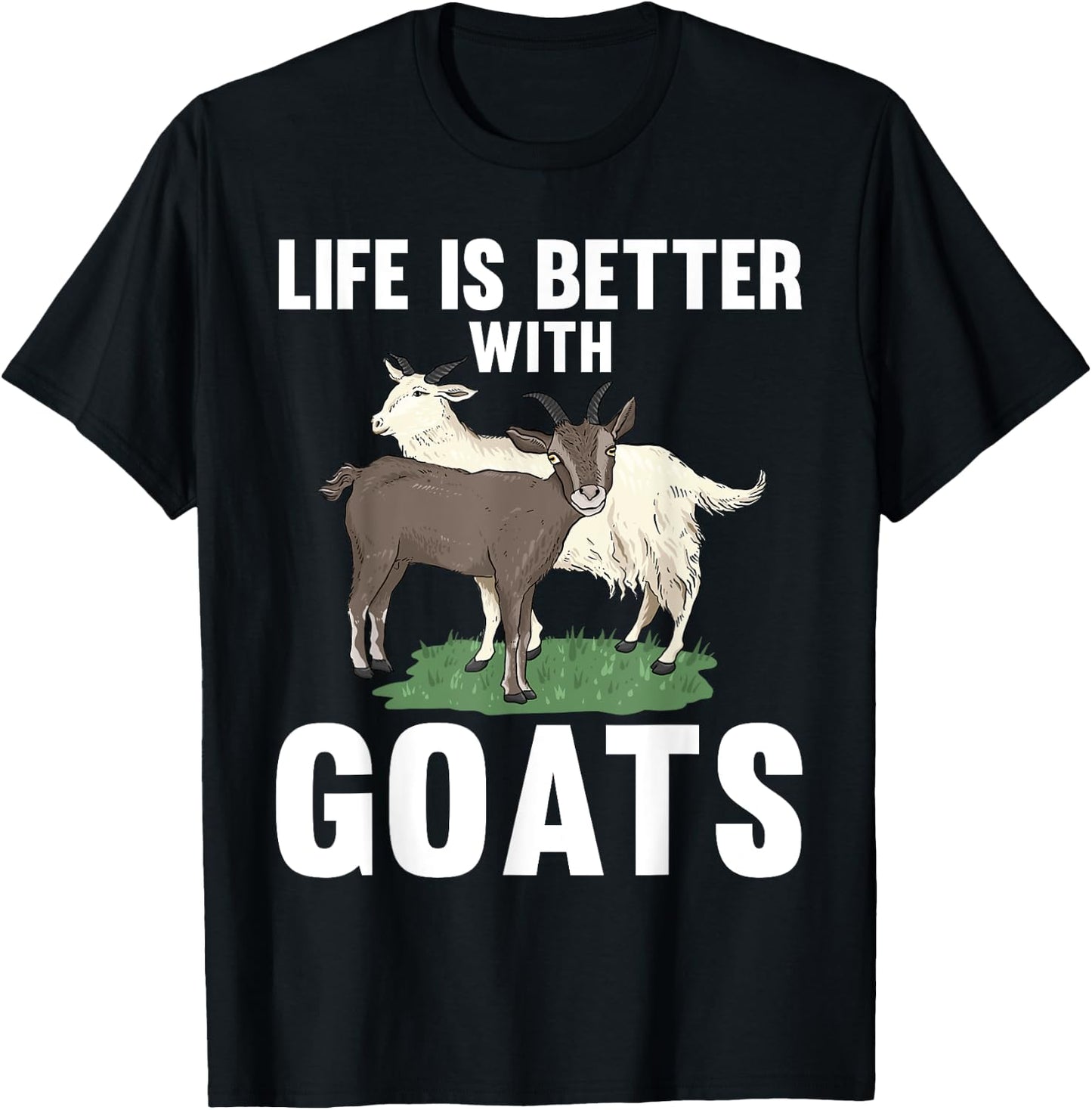 Cool Goats Women Goat Whisperer Nubian Animal Farmer T-Shirt - T-Shirt | Black