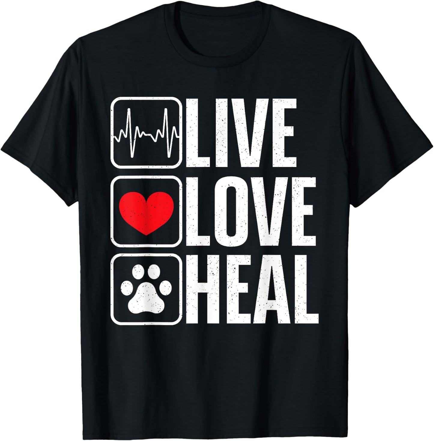 Funny Veterinarian Art Women Veterinary Pet Vet Tech T-Shirt - T-Shirt | Black