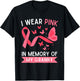 I Wear Pink In Memory Of My Granny T-Shirt - T-Shirt | Black