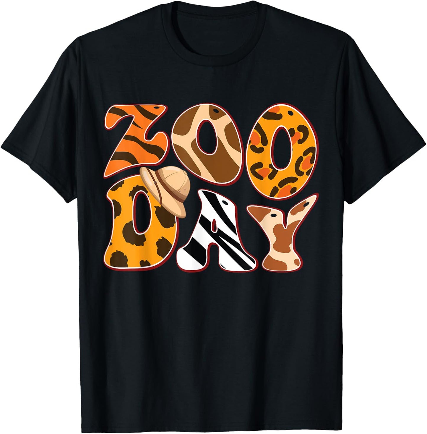 Zoo Day Family First Zoo Field Trip Safari Squad Matching T-Shirt - T-Shirt | Black